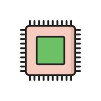 CPU Processor icon vector design templates simple and modern