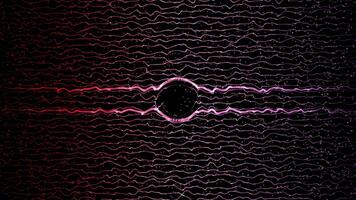 neon linea onda viola colore movimento azione metraggio sfondo. video