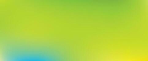 Gradient soft green blue and yellow color background design template. vector