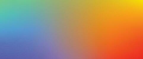 Gradient soft green blue red and yellow color background design template. vector