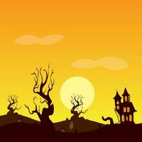 Vector background design with halloween theme