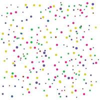 Vector colorful confetti background in flat style