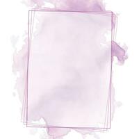 Vector abstract watercolor frame