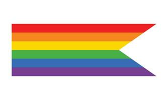 Vector pride banner on white background