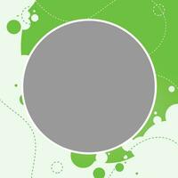 Vector circle green abstract banner template