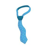 Vector striped colored male tie, vector illustration