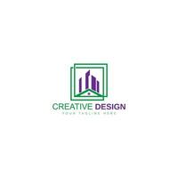 Building logo template with modern unique concept Premium Vector