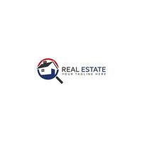 Home Search Real Estate Logo Design Vector Template