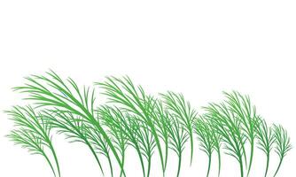 Vector grass border vector illustration