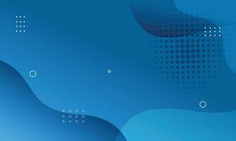 Vector gradient abstract blue background with geometric elements