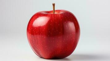 Red apple isolated on white background photo