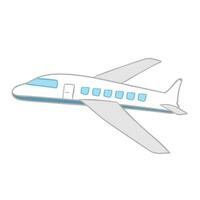 Vector airplane on a white background