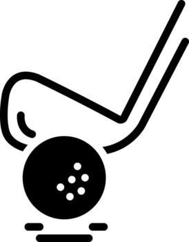 sólido icono para golf vector