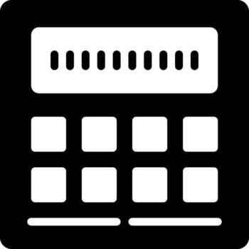 sólido icono para cálculo vector