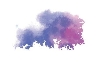 Vector abstract blue and purple watercolor background