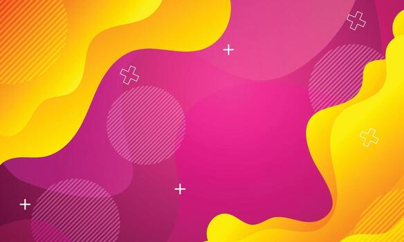 Vector gradient abstract wavy background