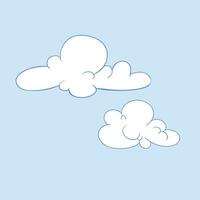 vector hand drawn clouds collection