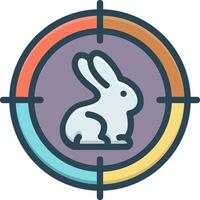 color icon for hunting vector