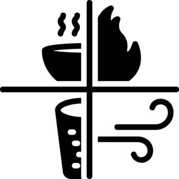 solid icon for necessity vector