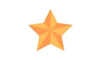 simple gold star2 vector