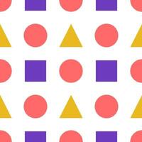 geometric shape seamless pattern vector