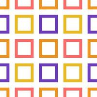 colorful square shape seamless pattern vector