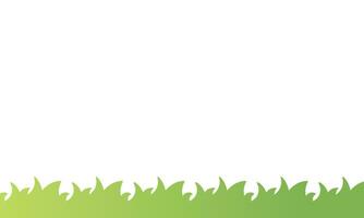 green grass background on white background with color gradation vector