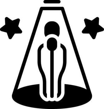 sólido icono para solo vector