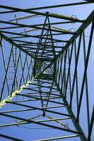 a close up of a power line with wires attached photo