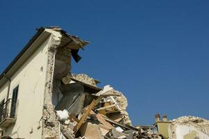 photographic documentation of the devastating earthquake in central Italy photo