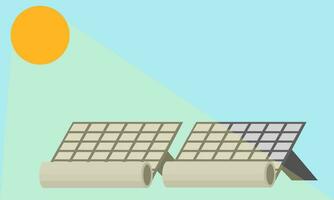 illustration of solar panels2 vector