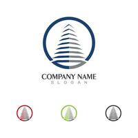 Cedar tree Logo template vector