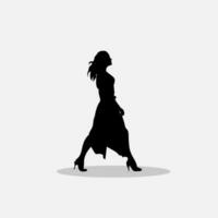 mujer caminando vector png