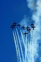 aerial display of the tricolor arrows photo