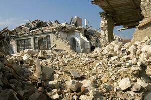 photographic documentation of the devastating earthquake in central Italy photo