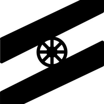 sólido icono para India vector