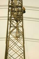 Maintenance of a high voltage pylon photo