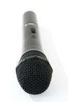 a microphone on a white background photo