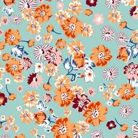 floral abstract pattern suitable for textile and printing needs vector