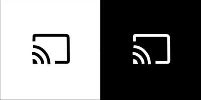 chromecast icon design vector