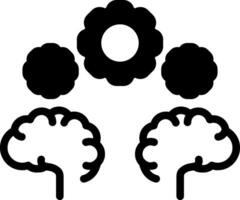 solid icon for knowledgestorm vector