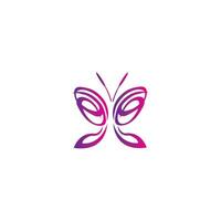 Butterfly logo template vector icon illustration