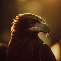 jolgorio en el belleza de el halcón, de la naturaleza impresionante rapaz ,ai generado foto