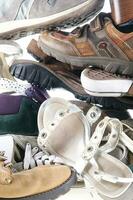 a pile of shoes photo