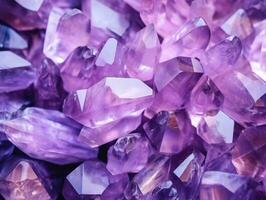 ai generation. multicolored crystals as a background. macro. photo