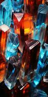 ai generación. multicolor cristales como un antecedentes. macro. foto