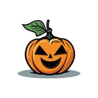 Halloween Pumpkin Vector icon logo ghost character cartoon illustration