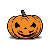 Halloween Pumpkin Vector icon logo ghost character cartoon illustration