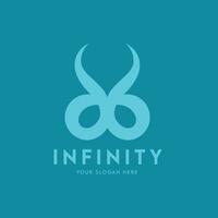 V Infinity logo design concept and Template vector