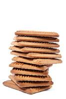 a pile of biscuits on a white background photo